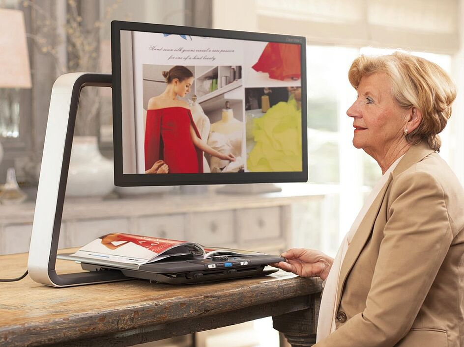 Clear View C – Bildschirmlesegerät